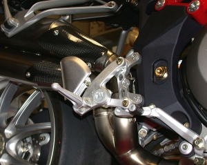 Motocorse billet rearsets adjusters F4 and Brutale
