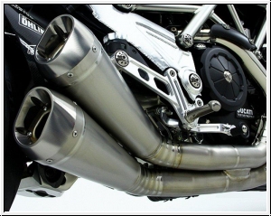 Motocorse 2>2 silencers-kit titanium Diavel