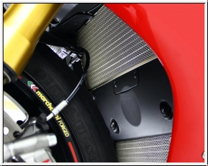 Motocorse titanium lower radiator protection 1199 Panigale