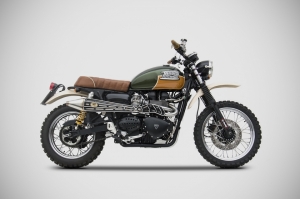 ZARD 2>1 Komplettanlage hoch Gold Edition Triumph Scrambler