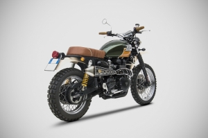 ZARD 2>1 Komplettanlage hoch Gold Edition Triumph Scrambler