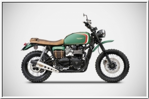 ZARD 2>1 Komplettanlage Unica Triumph Bonneville, Scrambler & Thruxton