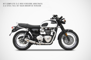 ZARD 2>2 Auspuff-Kit Triumph Bonneville T120