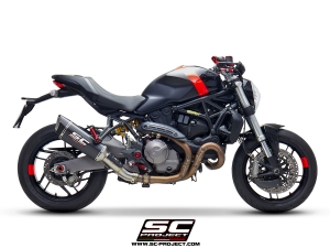 SC-Project Schalldmpfer SCR-1 mit Kat. Ducati Monster 821 ab 2018