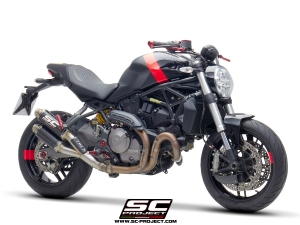 SC-Project Schalldmpfer Twin GP mit Kat. Ducati Monster 821 ab 2018