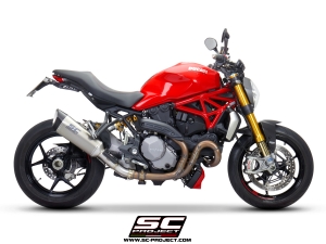 SC-Project Schalldmpfer SC1-R mit Kat. Ducati Monster 1200 S/R