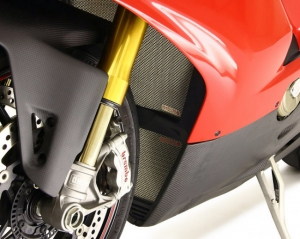 Motocorse titanium oil cooler protector Panigale V2 & V4 and Streetfighter V4