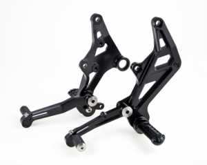 Motocorse ergal riding adjustable footpegs kit Rivale