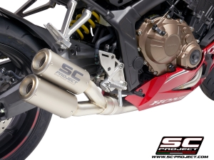 SC-Project Komplettanlage Twin CR-T Honda CB650 R und CBR650 R BJ 2019 & 2020