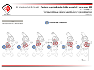 Ducabike footpegs kit Hypermotard 950