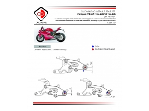 Ducabike footpegs kit Ducati Panigale V4