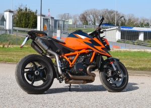 Spark GRID-O titanium under seat silencers pair KTM Superduke 1290 R >2020