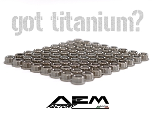 AEM factory titanium nuts kit Ducati