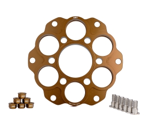 AEM factory quick-change sprocket carrier Ducati 6-holes for Ghost flange