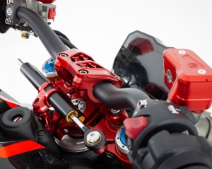 Motocorse upper and lower steering riser Ducati Streetfighter V4