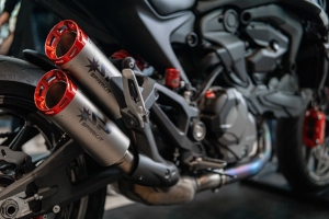 Spark silencer pair Dyno Ducati Monster 937