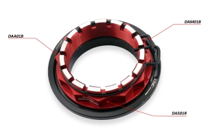 CNC Racing rear wheel nut clip retainer pair Ducati big axle