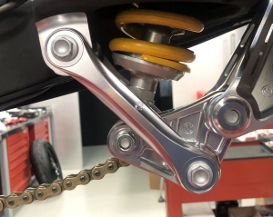 Motocorse lower rear shock support Ducati Panigale V4 and Streetfighter V4