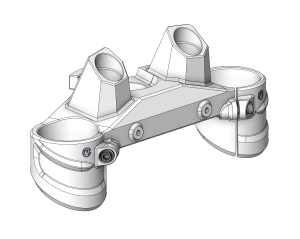 Motocorse steering top triple yoke Ducati Diavel V4