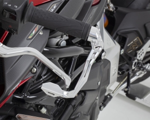 Motocorse aluminium clutch and brake lever guards Ducati and MV Agusta