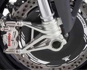 Motocorse caliper radial mounts kit Panigale and Streetfighter V2 & V4 for Showa forks