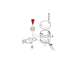 Motocorse titanium brake/clutch fluid reservoir screw