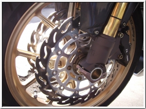 Moto-Master flame discs pair front wheel