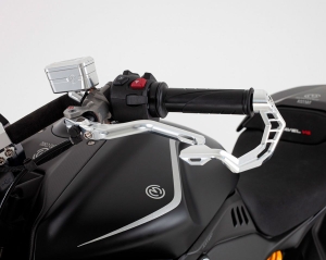 Motocorse aluminium billet folding levers clutch and brake pump