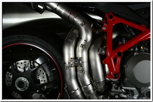 Motocorse titanium full exhaust system 848 - 1198