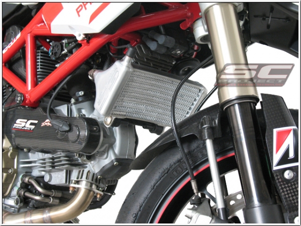 SC-Project bigger oil cooler Hypermotard