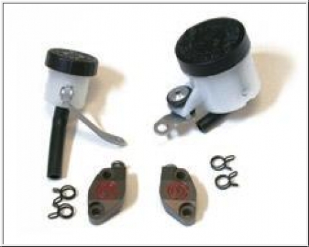 Motocorse clamp kit with oil reservoir for brake and clutch Brem