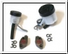 Motocorse clamp kit with oil reservoir for brake and clutch Brem