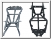 Rear subframe aluminium 848 - 1198